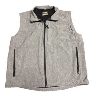 Cowboy Legend Jacket Vest Men's Size XL Gray w Zippered Front Pockets Sleeveless